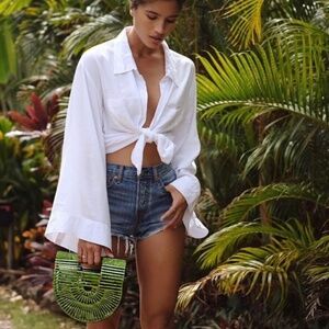 Cult Gaya Mini Jade Green Acrylic Ark Bag